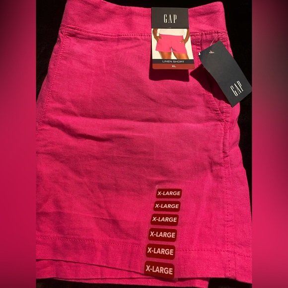 GAP Ladies Linen Shorts - Berry - Size XL - NWT - Picture 7 of 10